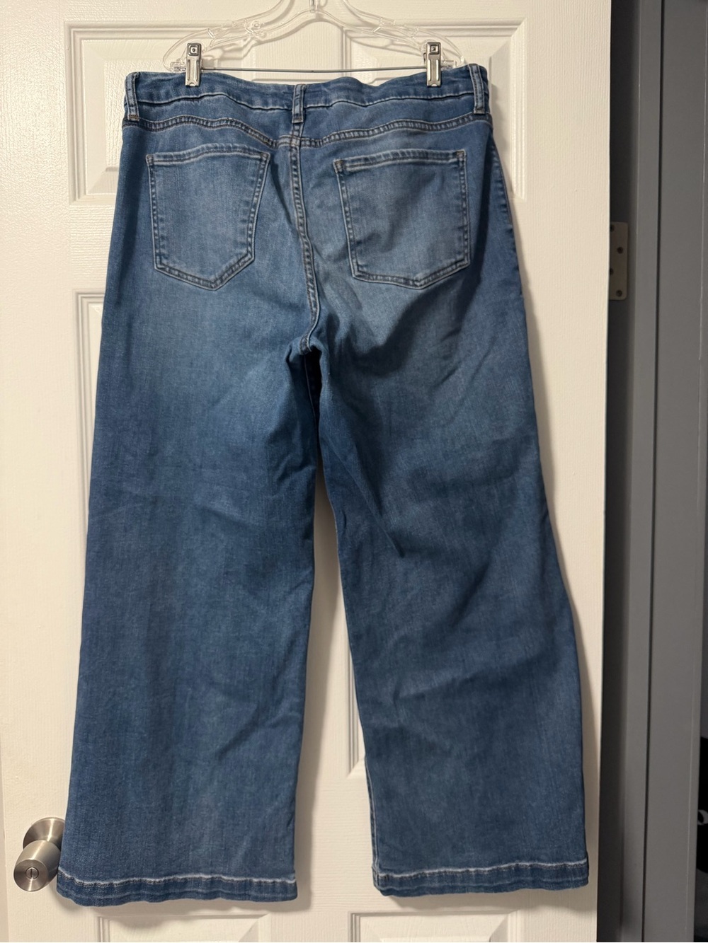 Kut From The Kloth Meg Wide Leg Jeans Women’s 14 High Rise Patch Pocket Stretch - Picture 12 of 14